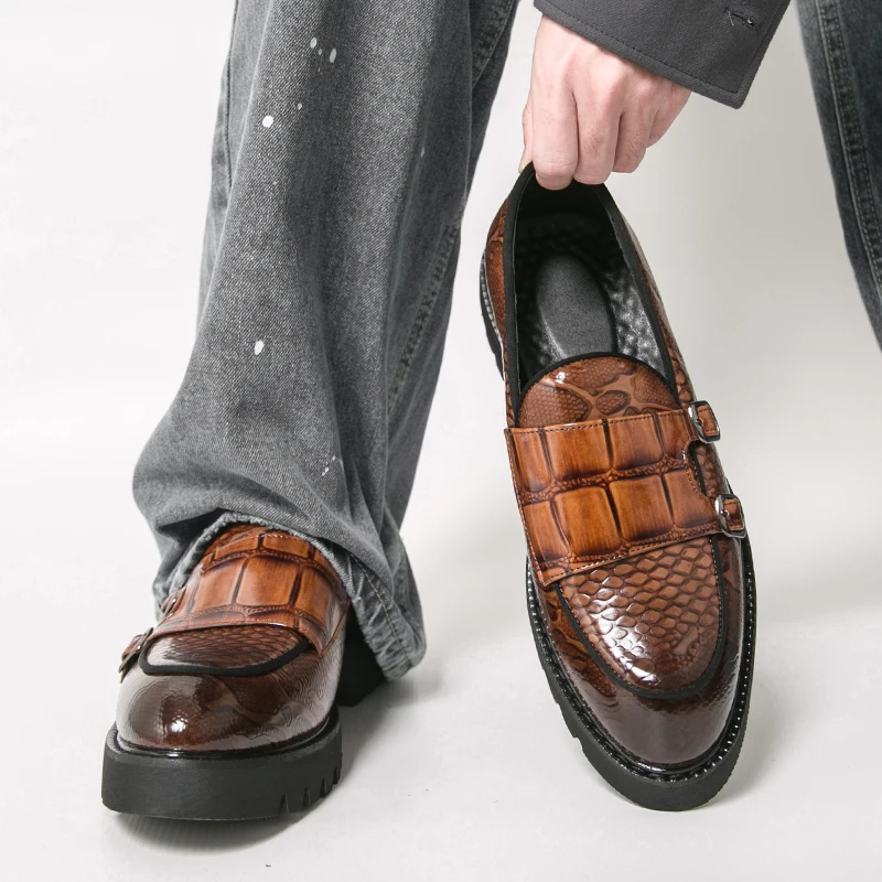 New Fashion Leather Gentleman Double Button Leather Shoes Tassel Loafers Men Business Driving Shoes Handmade Party Dress Shoes
New Fashion Leather Gentleman Double Button Leather Shoes Tassel Loafers Men Business Driving Shoes Handmade Party Dress Shoes