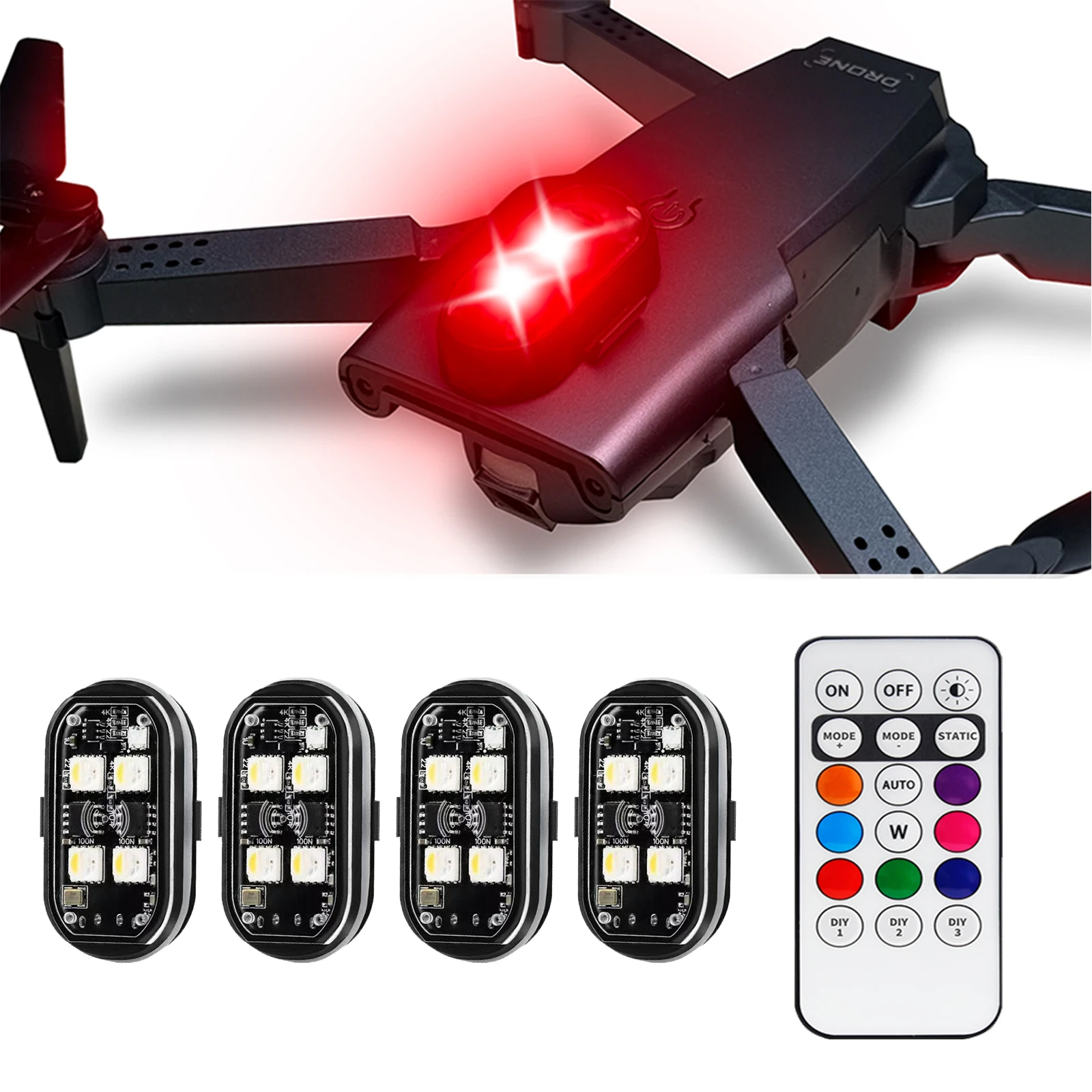 Car Strobe Lights With Wireless Remote Control, 8Color Led Aircraft Light Waterproof Anti-Collision Warning Light For Motorcycle
Car Strobe Lights With Wireless Remote Control, 8Color Led Aircraft Light Waterproof Anti-Collision Warning Light For Motorcycle