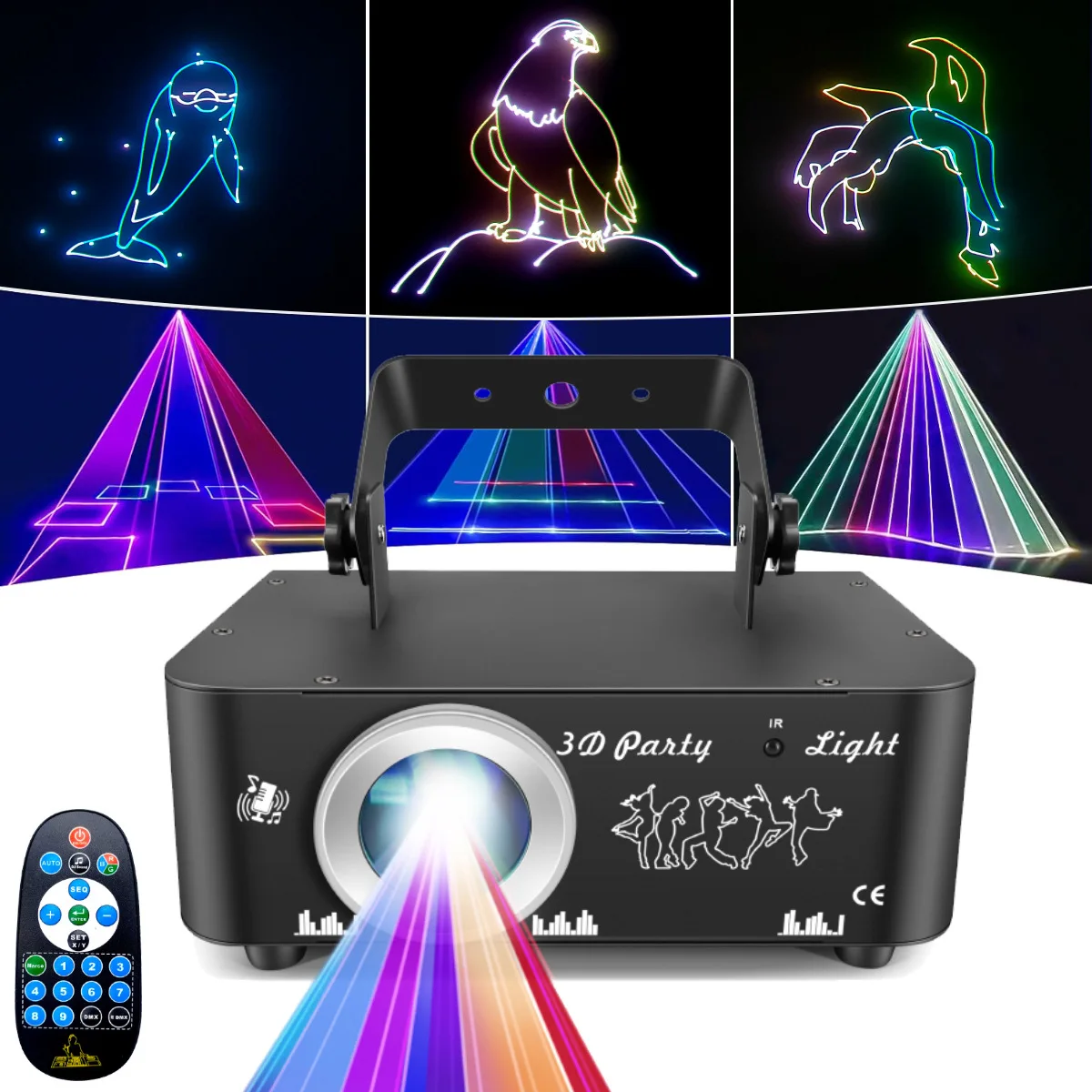 New 3D full color animation laser light stage laser beam cartoon projection ktv bar dancing I party atmosphere
New 3D full color animation laser light stage laser beam cartoon projection ktv bar dancing I party atmosphere