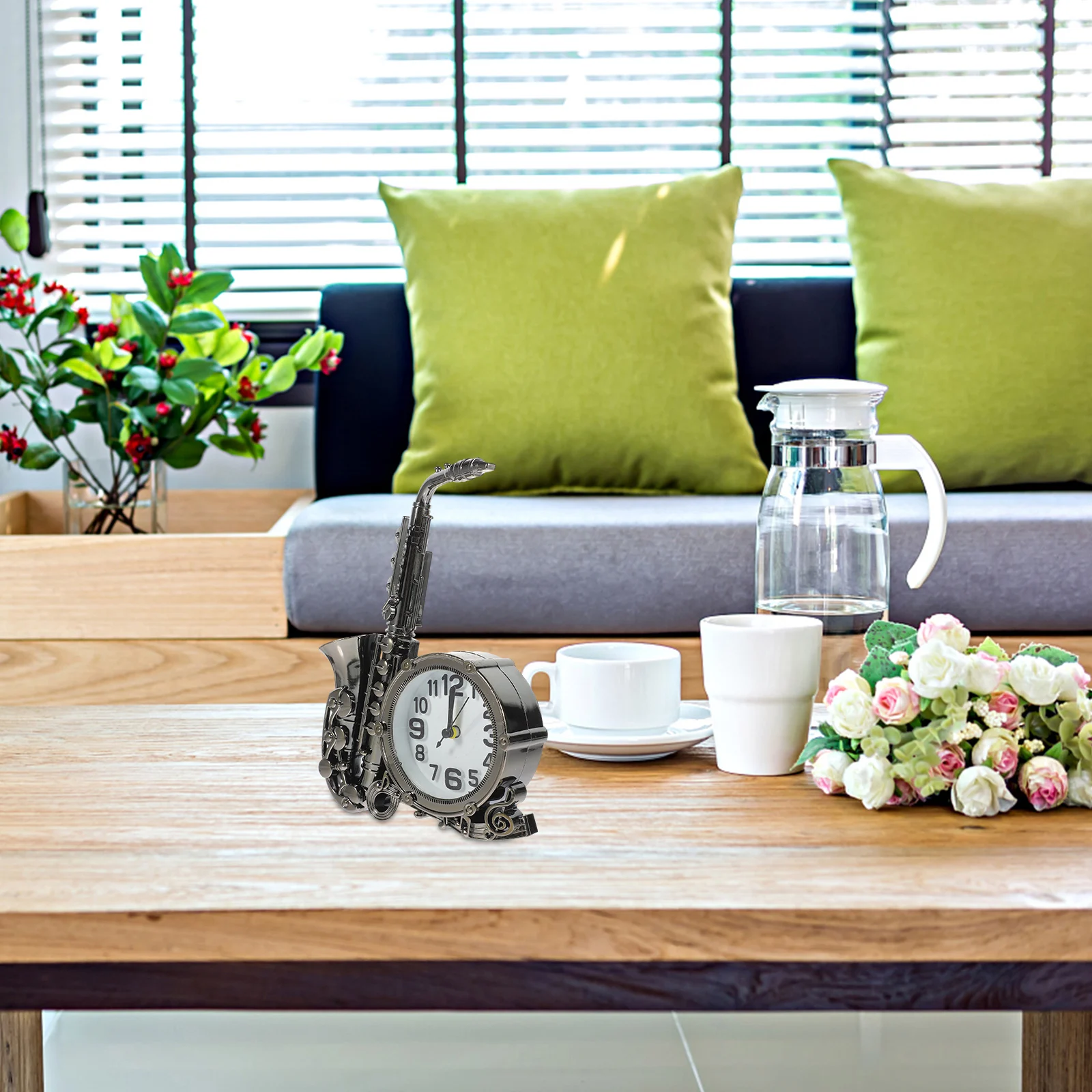 Unique Saxophone Shaped Retro Alarm Clock Decorative Bedside Clock for Bedroom Home Modern Style Small Space Saving Gift
Unique Saxophone Shaped Retro Alarm Clock Decorative Bedside Clock for Bedroom Home Modern Style Small Space Saving Gift