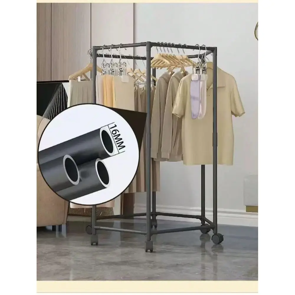 Rotating Freestanding Clothes Rack, Movable Garment Hanger, SpaceSaving Storage Organizer For Dorm Indoor Use
Rotating Freestanding Clothes Rack, Movable Garment Hanger, SpaceSaving Storage Organizer For Dorm Indoor Use