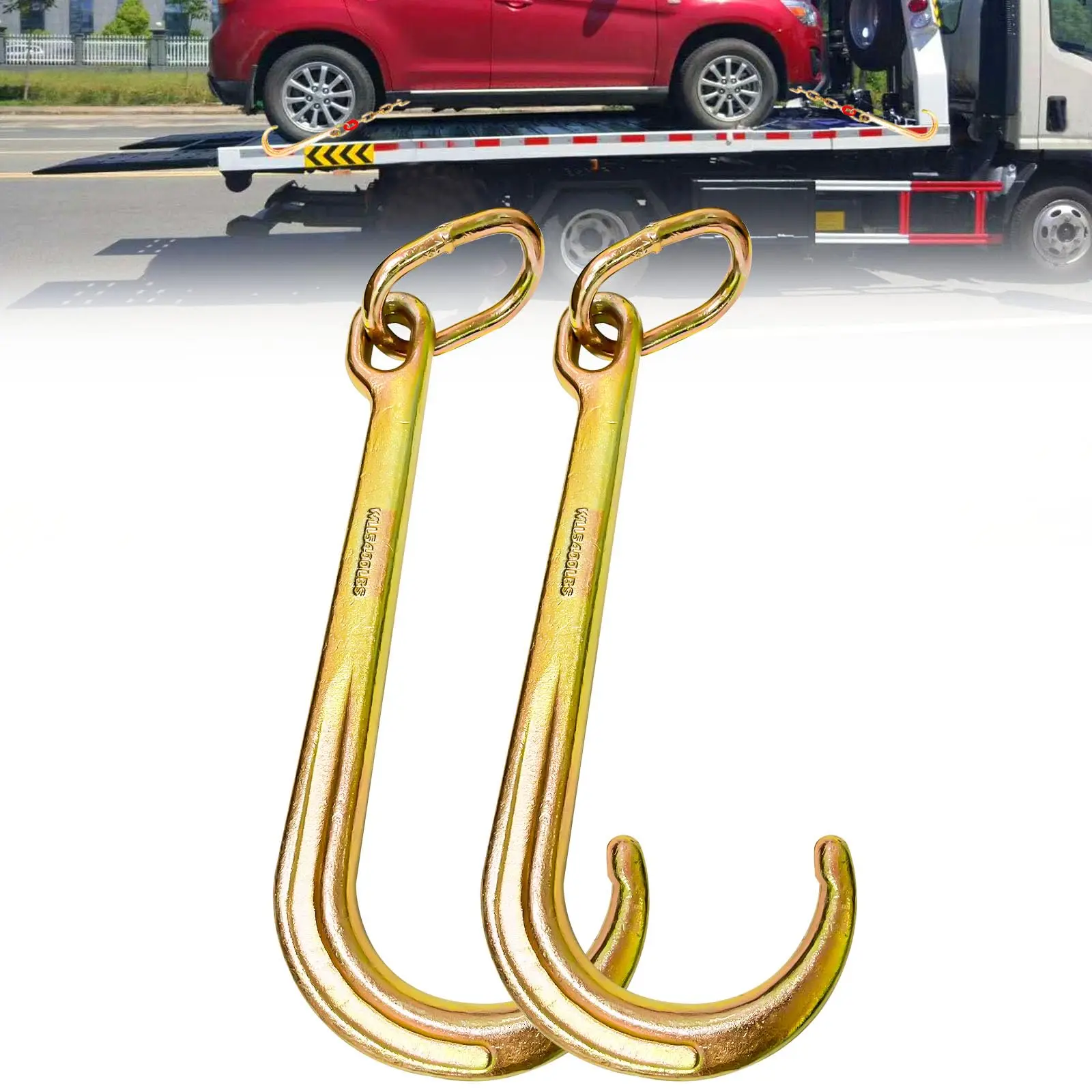 15 Inch G70 Heavy Duty J Hooks 5400 Lbs WLL For Tow Trucks Trailers Rollback Wreckers And Coupling Links
15 Inch G70 Heavy Duty J Hooks 5400 Lbs WLL For Tow Trucks Trailers Rollback Wreckers And Coupling Links