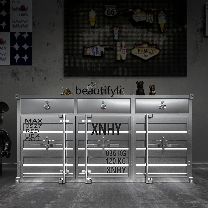 ls Wrought iron dining side cabinet retro storage storage wine cabinet container industrial wind storage cabinet
ls Wrought iron dining side cabinet retro storage storage wine cabinet container industrial wind storage cabinet