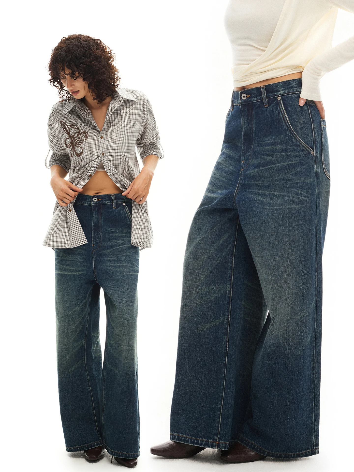 Джинсы женские Interris с низкой посадкой, прямые, винтажные, выцветшие, из хлопка, на молнии, на все сезоны, свободного кроя, без стрейча
Джинсы женские Interris с низкой посадкой, прямые, винтажные, выцветшие, из хлопка, на молнии, на все сезоны, свободного кроя, без стрейча