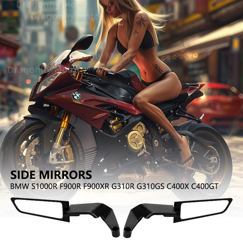 For BMW S1000R F900R F900XR G310R G310GS C400X GT Motorcycle Mirrors Stealth Winglets Mirror Kits To Rotate Adjustable Mirrors
For BMW S1000R F900R F900XR G310R G310GS C400X GT Motorcycle Mirrors Stealth Winglets Mirror Kits To Rotate Adjustable Mirrors