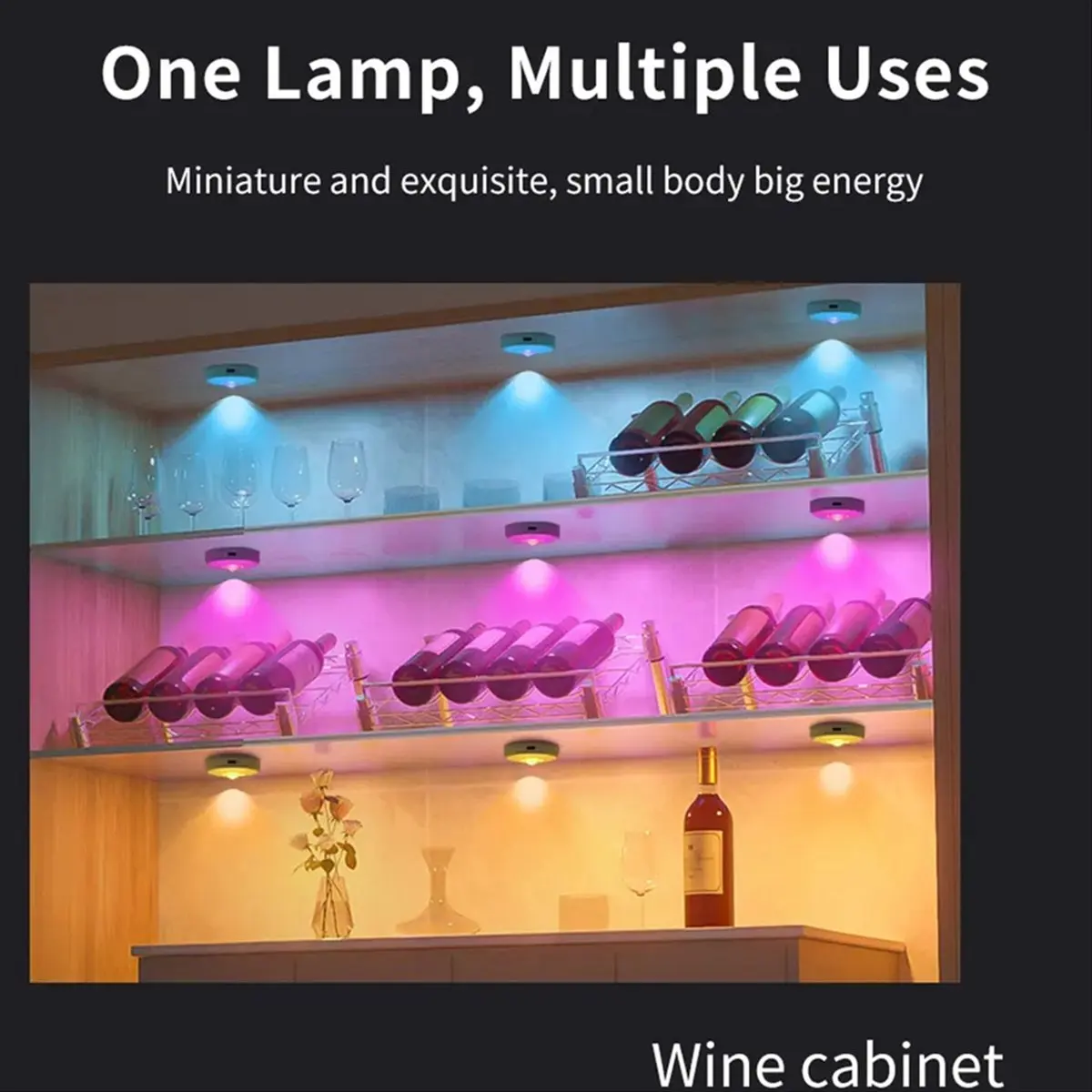 (FDDT) New USB Rechargeable Under Cabinet Lights RGB Led Night Light Spotlights for Kitchen Display Closet Dimmable
(FDDT) New USB Rechargeable Under Cabinet Lights RGB Led Night Light Spotlights for Kitchen Display Closet Dimmable