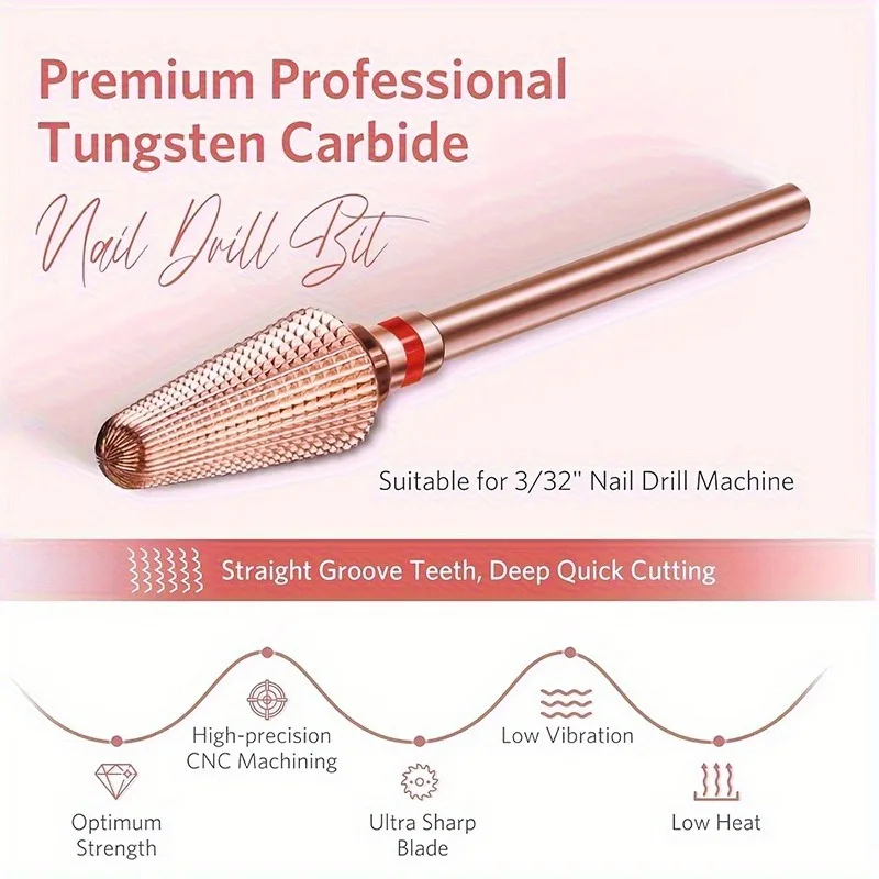 3/32" Shank Professional Tungsten Carbide Nail Drill Bit - High-Precision CNC Machined, Ultra-Sharp Blade,Low Vibration
3/32" Shank Professional Tungsten Carbide Nail Drill Bit - High-Precision CNC Machined, Ultra-Sharp Blade,Low Vibration