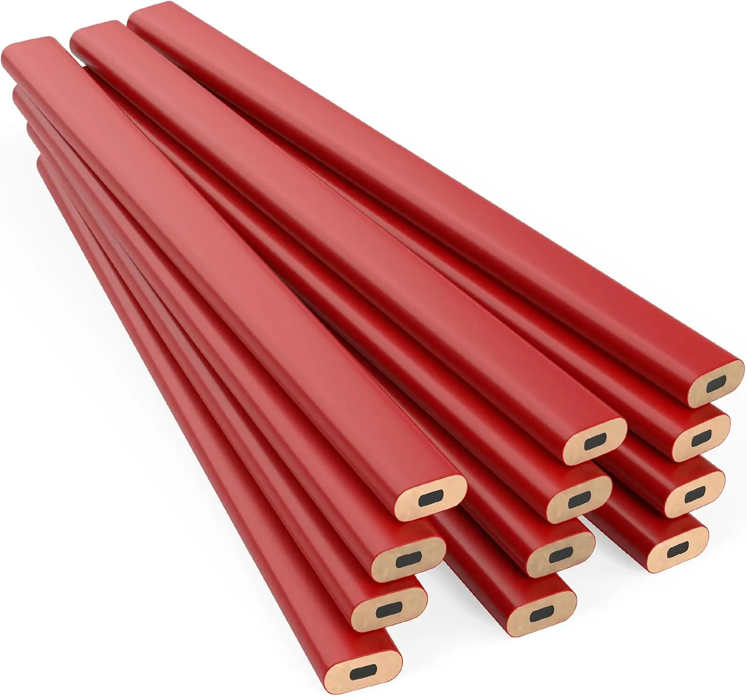 Hard Lead Carpenter Pencils Bulk - 12 Pack, Hexagonal Shape, HB #2, Neon Orange, for Woodworking & Construction
Hard Lead Carpenter Pencils Bulk - 12 Pack, Hexagonal Shape, HB #2, Neon Orange, for Woodworking & Construction