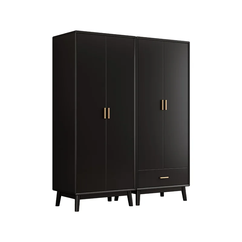 Nordic all solid wood wardrobe bedroom retro black door storage storage cabinet modern simple wardrobe
Nordic all solid wood wardrobe bedroom retro black door storage storage cabinet modern simple wardrobe