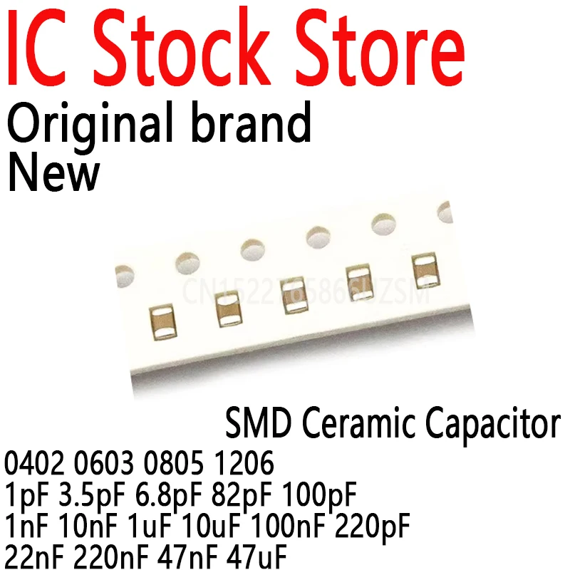 4000PCS SMD Ceramic Capacitor 0402 0603 0805 1206 1pF 3.5pF 6.8pF 82pF 100pF 1nF 10nF 1uF 10uF 100nF 220pF 22nF 220nF 47nF 47uF
4000PCS SMD Ceramic Capacitor 0402 0603 0805 1206 1pF 3.5pF 6.8pF 82pF 100pF 1nF 10nF 1uF 10uF 100nF 220pF 22nF 220nF 47nF 47uF