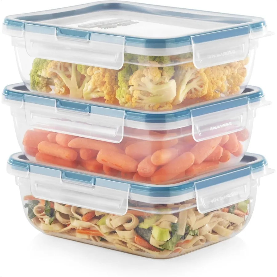Snapware Total Solution, 3 упаковки, 8,5 чашек, пластиковые контейнеры для хранения продуктов, набор герметичных герметичных запирающихся крышек, прямоугольные посуды Tupperware
Snapware Total Solution, 3 упаковки, 8,5 чашек, пластиковые контейнеры для хранения продуктов, набор герметичных герметичных запирающихся крышек, прямоугольные посуды Tupperware