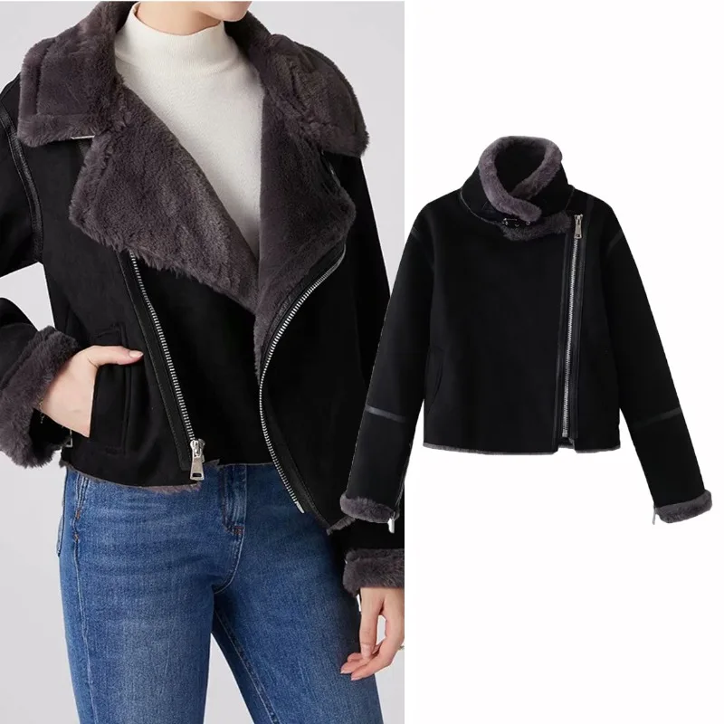 ZXRYXGS 2023 European and American Women's Coat Short Rabbit Hair Versatile Long Sleeve Thickened Coat Temperament Trend Jackets
ZXRYXGS 2023 European and American Women's Coat Short Rabbit Hair Versatile Long Sleeve Thickened Coat Temperament Trend Jackets