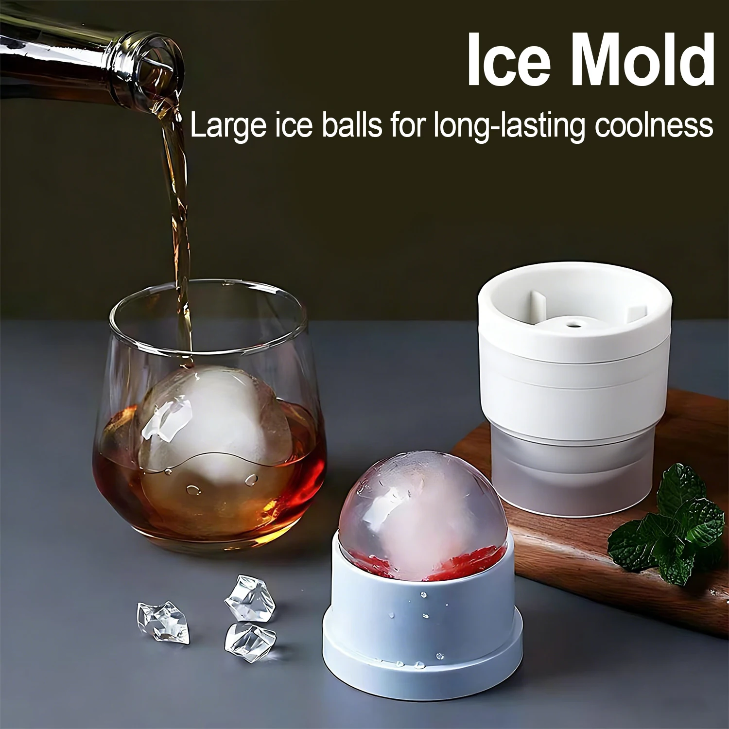 OANKR Ice Mold Cavity Whisky Silicone Ice Ball Maker Reusable Ice Cube Tray for Bar Home Ice Cube Mould with Lid Cafe Bar Tool
OANKR Ice Mold Cavity Whisky Silicone Ice Ball Maker Reusable Ice Cube Tray for Bar Home Ice Cube Mould with Lid Cafe Bar Tool