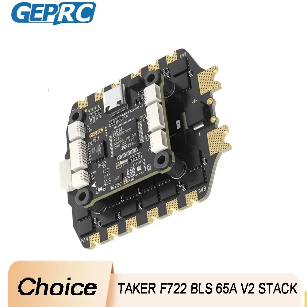 GEPRC TAKER F722 BLS 65A V2 Stack 65A 4IN1 ESC FC Data Analysis Plug Play For Racing FPV Drones Enthusiasts
GEPRC TAKER F722 BLS 65A V2 Stack 65A 4IN1 ESC FC Data Analysis Plug Play For Racing FPV Drones Enthusiasts