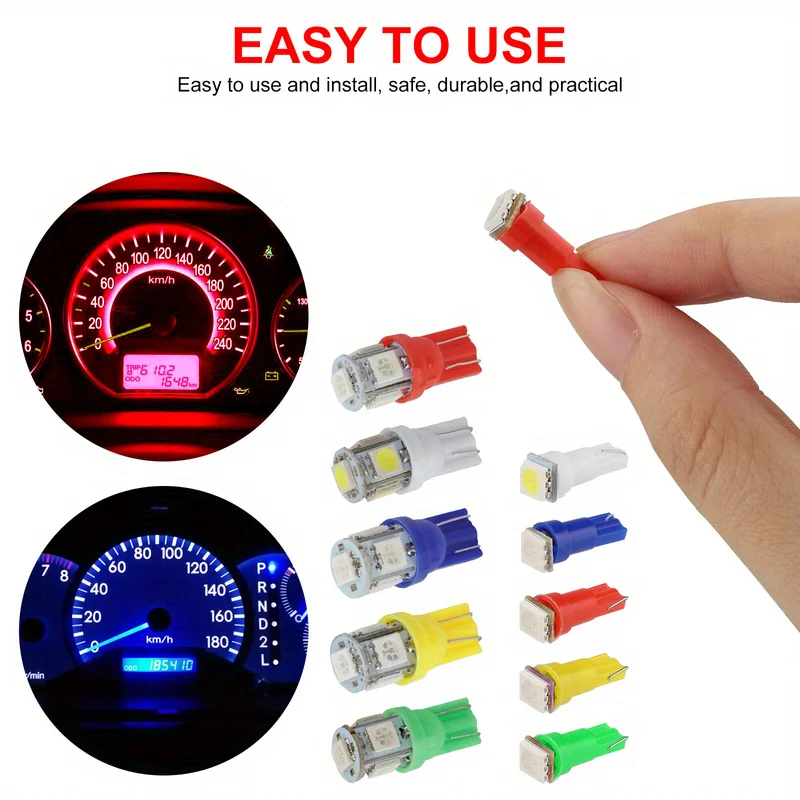 70pcs T5 T10 5050-SMD LED Speedometer Instrument Gauge Cluster Dash Light Bulbs
70pcs T5 T10 5050-SMD LED Speedometer Instrument Gauge Cluster Dash Light Bulbs