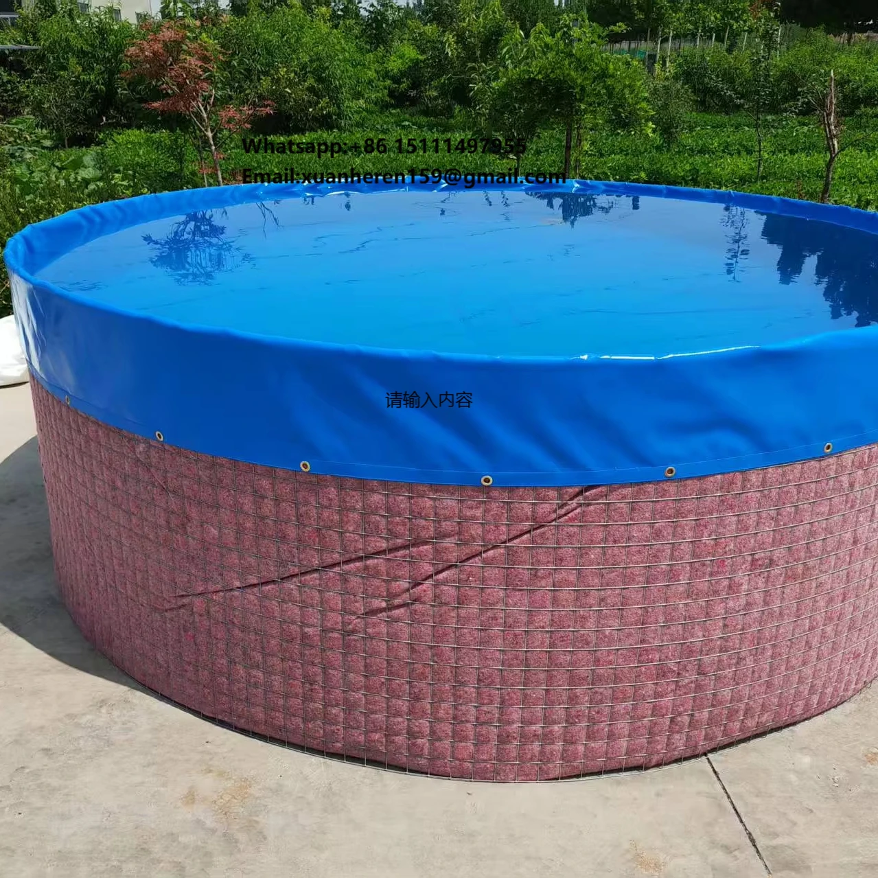 STRONG Brand 50m3 0.5mm Thick PVC Tarpaulin Wire Netting Aquaculture Equipment for Tilapia Crab Farming Water Treatment Fish
STRONG Brand 50m3 0.5mm Thick PVC Tarpaulin Wire Netting Aquaculture Equipment for Tilapia Crab Farming Water Treatment Fish