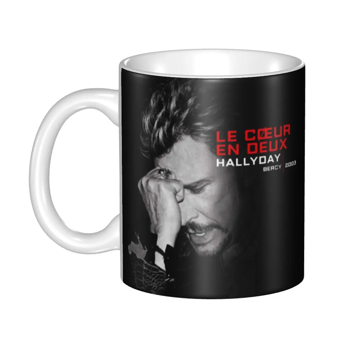 Johnny Hallyday Coffee Mug DIY Custom France Rock Singer Ceramic Mug Cup Creative Gift
Johnny Hallyday Coffee Mug DIY Custom France Rock Singer Ceramic Mug Cup Creative Gift