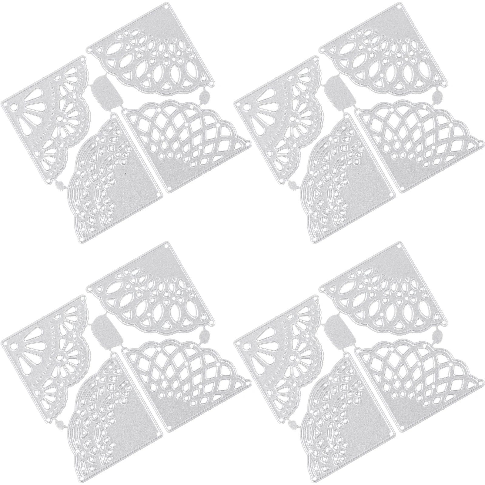 4pcs Paper Quilling Mold Metal Cutting Dies for Scrapbook Stencil Card Making DIY Crafts Carbon Steel Lace Pattern Dies
4pcs Paper Quilling Mold Metal Cutting Dies for Scrapbook Stencil Card Making DIY Crafts Carbon Steel Lace Pattern Dies
