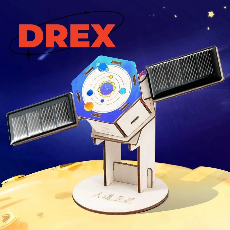 DIY Solar Powered Artificial Satellite Model Kit - Educational STEAM Toy for Kids & Students in Aerospace Science Experiment
DIY Solar Powered Artificial Satellite Model Kit - Educational STEAM Toy for Kids & Students in Aerospace Science Experiment