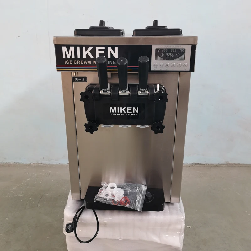 Stainless steel ice cream machine 1600W desktop fully automatic household and commercial use
Stainless steel ice cream machine 1600W desktop fully automatic household and commercial use