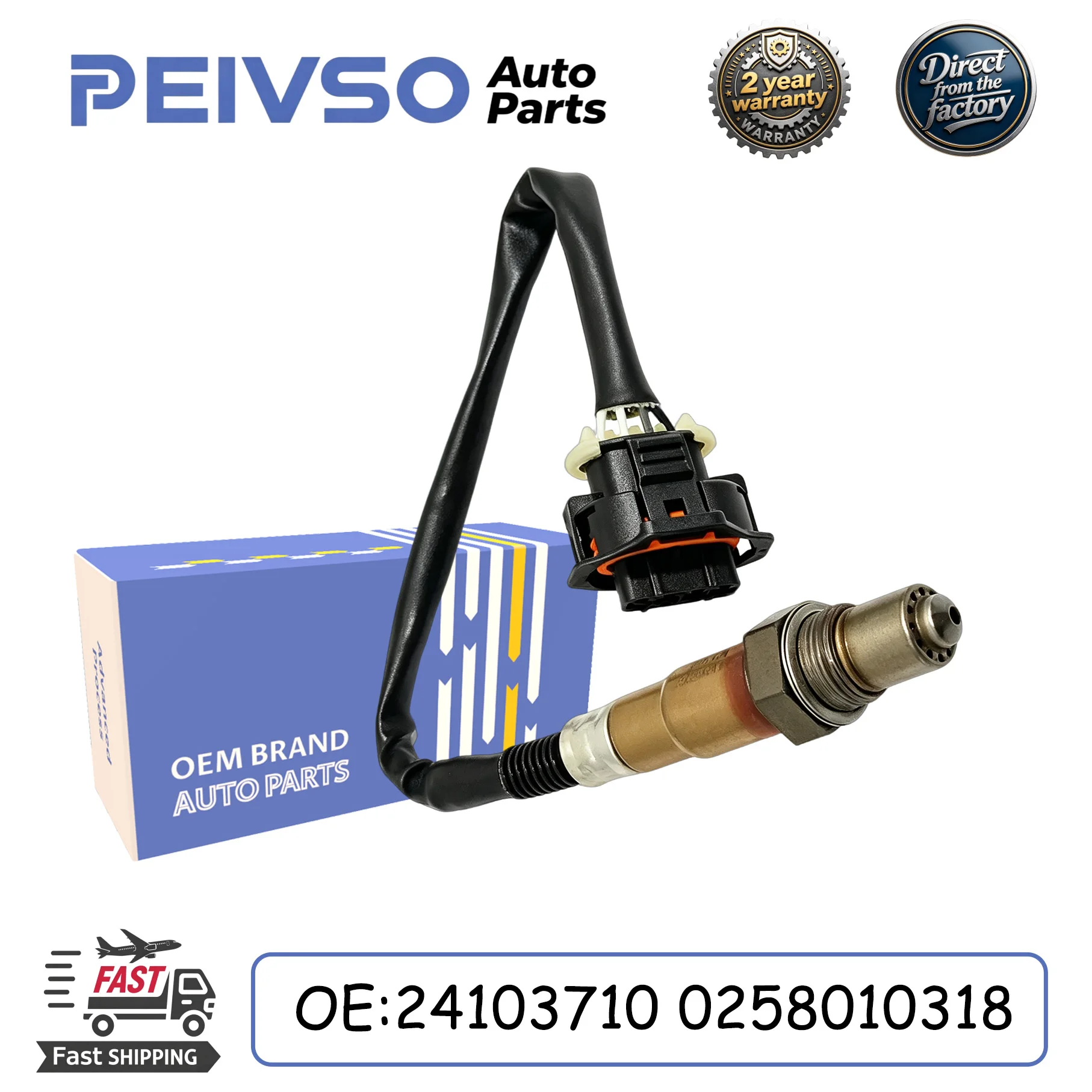 PEIVSO New High Quality 24103710 0258010318 front Oxygen Sensors fit for Buick Yinglang Chevrolet Cruze 1.6L Auto Parts
PEIVSO New High Quality 24103710 0258010318 front Oxygen Sensors fit for Buick Yinglang Chevrolet Cruze 1.6L Auto Parts
