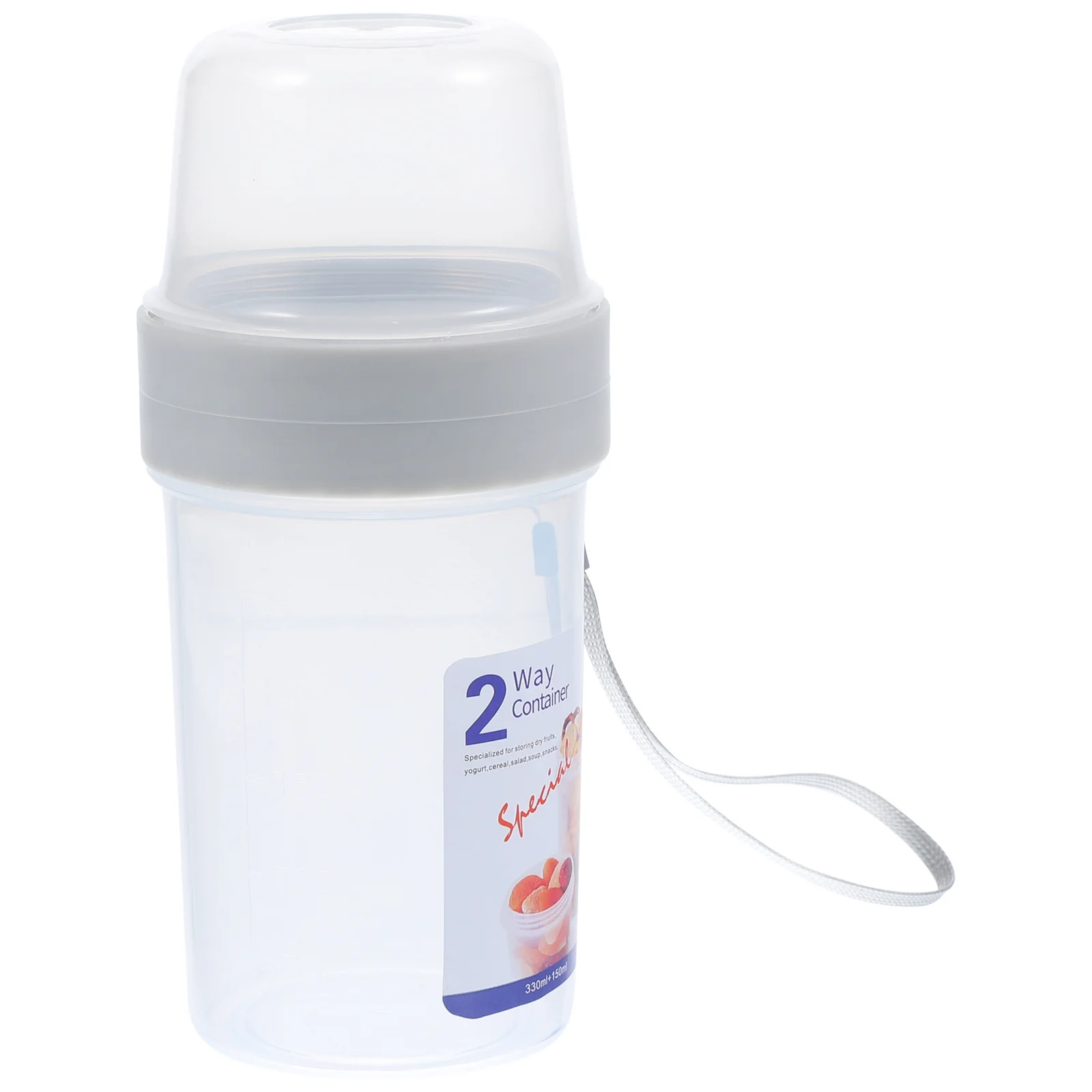 Portable Double Layer Food Container Breakfast Cup Fruit Oatmeal Cup with Lanyard Fresh-Keeping Storage Box for Office School
Portable Double Layer Food Container Breakfast Cup Fruit Oatmeal Cup with Lanyard Fresh-Keeping Storage Box for Office School