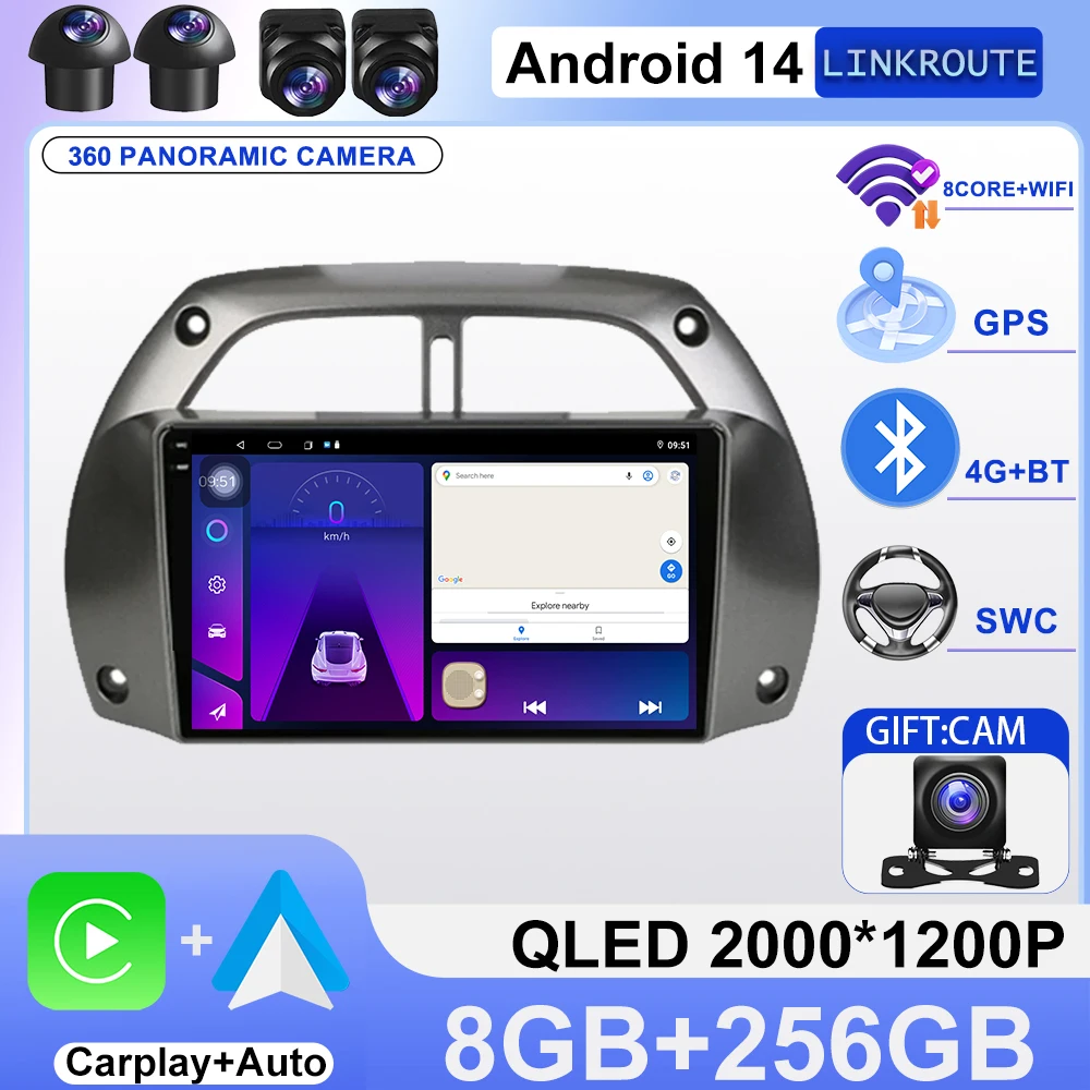 Android 14 For Toyota RAV4 3 XA30 2005 - 2013 Car Radio Multimedia Video Player Navigation stereo GPS
Android 14 For Toyota RAV4 3 XA30 2005 - 2013 Car Radio Multimedia Video Player Navigation stereo GPS