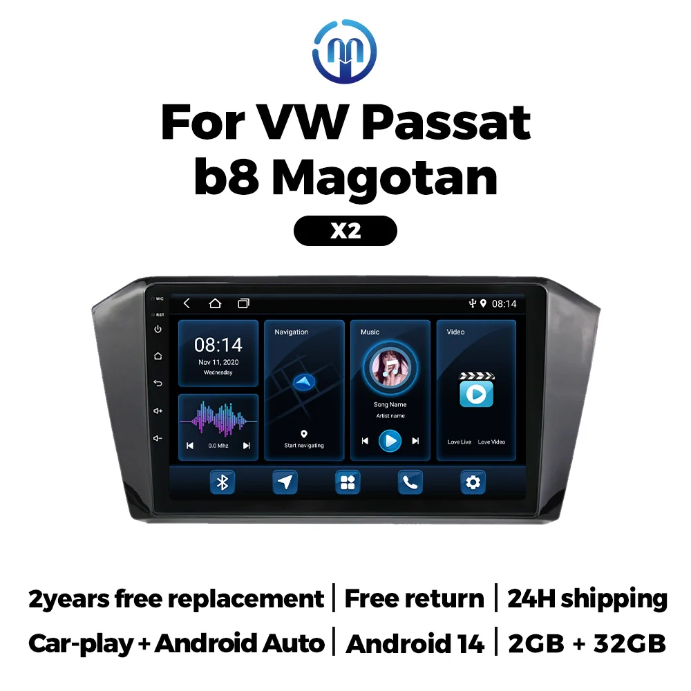 MEKEDE 10inch Android 14 Car Radio Stereo for VW Passat B8 Magotan CarPlay Multimedia Player Navigation WiFi Headunit Autoradio
MEKEDE 10inch Android 14 Car Radio Stereo for VW Passat B8 Magotan CarPlay Multimedia Player Navigation WiFi Headunit Autoradio