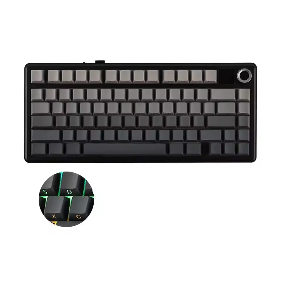 AULA F75 MAX Gaming Mechanical Keyboard 75% Wired/Bluetooth/2.4G Hot-Swap RGB E-sports Keyboard with TFT Screen for PC/Mac
AULA F75 MAX Gaming Mechanical Keyboard 75% Wired/Bluetooth/2.4G Hot-Swap RGB E-sports Keyboard with TFT Screen for PC/Mac 