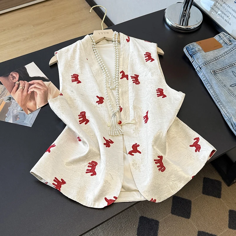 plus Size Women's New Chinese Sle Set Vest Base irt Two Piece Set Spring Autumn Commute Sle Single Button Fastening
plus Size Women's New Chinese Sle Set Vest Base irt Two Piece Set Spring Autumn Commute Sle Single Button Fastening