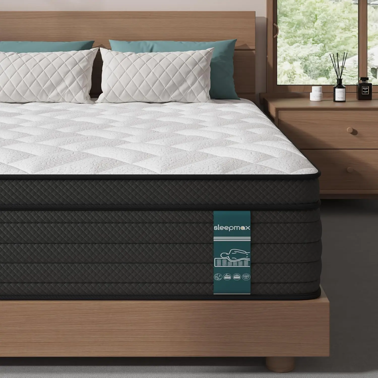 Sleepmax Extra Firm Queen Mattress 12 Inch - Deep Sleep Hybrid Mattress Back Pain Relief - Cooling Bed in a Box for Back & Side
Sleepmax Extra Firm Queen Mattress 12 Inch - Deep Sleep Hybrid Mattress Back Pain Relief - Cooling Bed in a Box for Back & Side