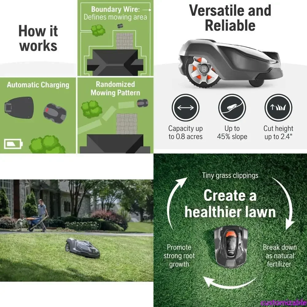 Роботизированная газонокосилка с GPS-управлением 430x, бесшумным интеллектуальным скашиванием и функцией автоматической настройки
Роботизированная газонокосилка с GPS-управлением 430x, бесшумным интеллектуальным скашиванием и функцией автоматической настройки