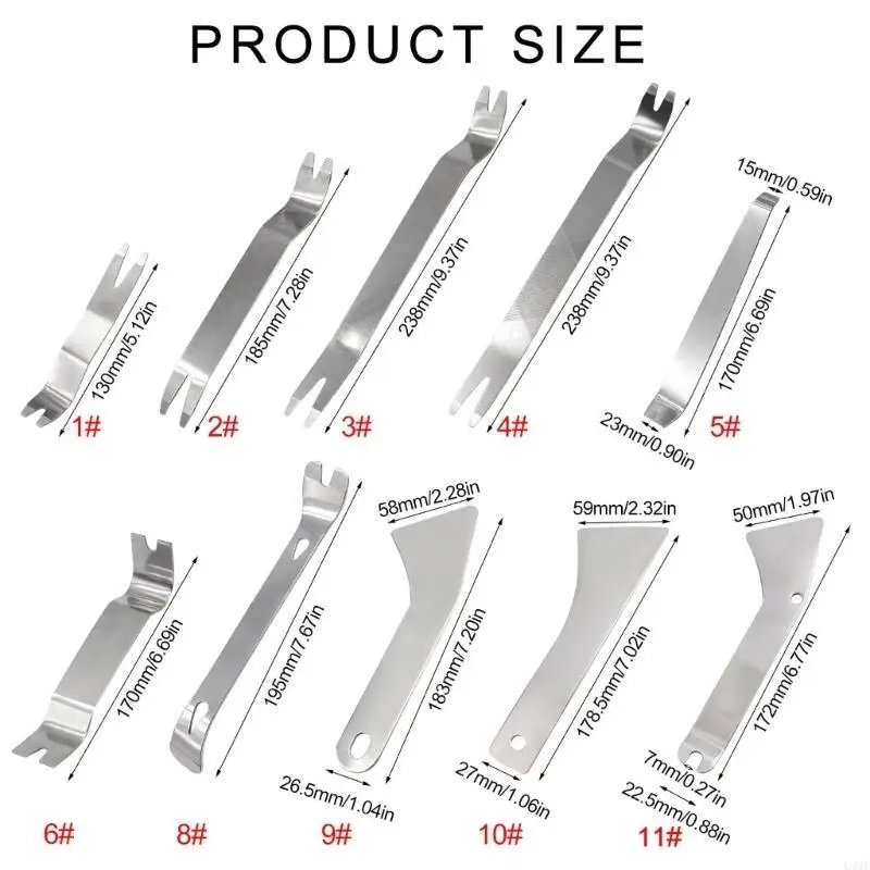 Trim Door Clip Panel Dashing Dashboard Radio Interior Repair Removal Tool Metal Car Removal Pry Tool Accessories L4MF
Trim Door Clip Panel Dashing Dashboard Radio Interior Repair Removal Tool Metal Car Removal Pry Tool Accessories L4MF