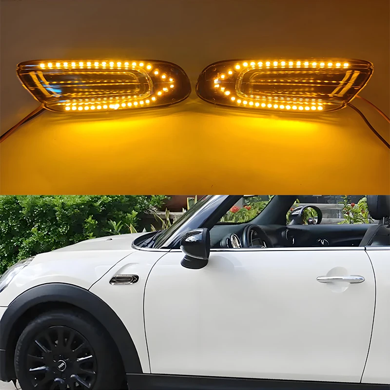 Applicable to BMW MINI F57, F56, F55 2014-2020 /LED dynamic/side turn signal, vehicle side dynamic yellow light indicator light
Applicable to BMW MINI F57, F56, F55 2014-2020 /LED dynamic/side turn signal, vehicle side dynamic yellow light indicator light