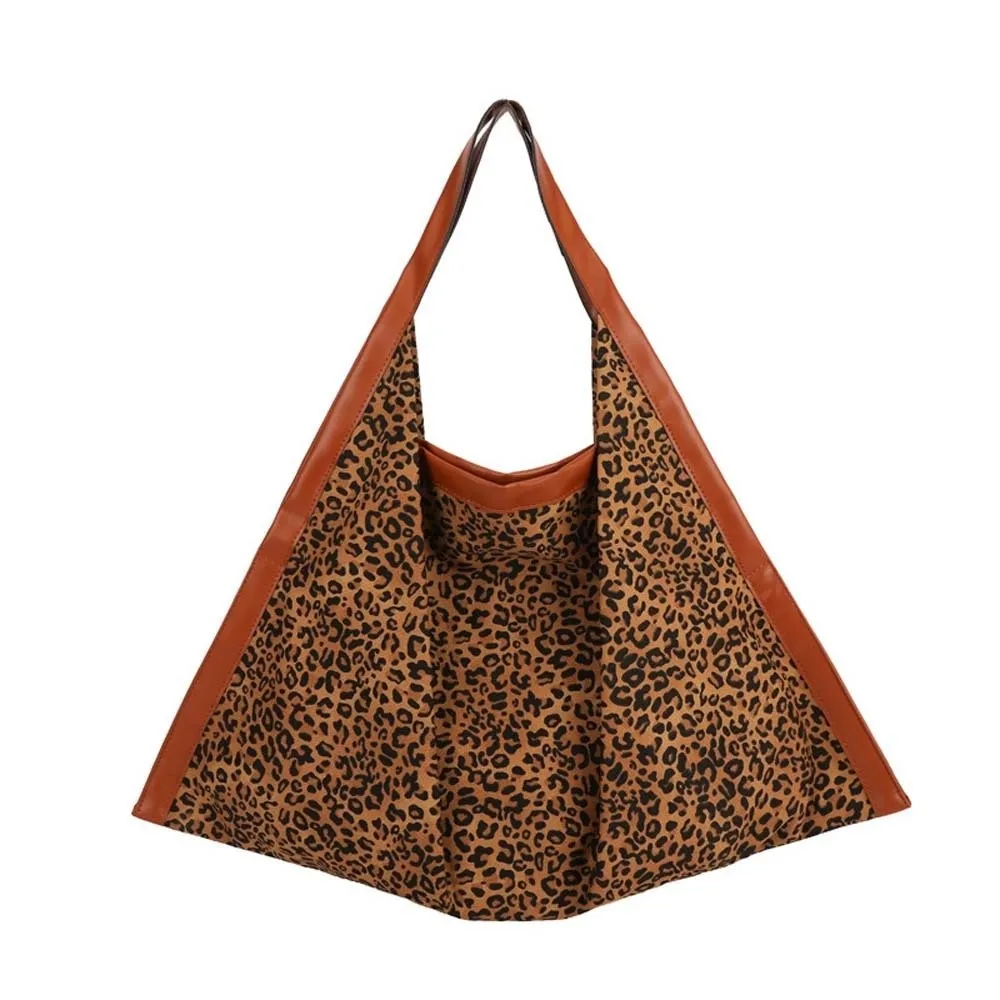 Ретро-сумка-тоут с леопардовым принтом, большая вместимость, легкая, тканая, треугольная, на плечо, из полиэстера, контрастных цветов
Ретро-сумка-тоут с леопардовым принтом, большая вместимость, легкая, тканая, треугольная, на плечо, из полиэстера, контрастных цветов