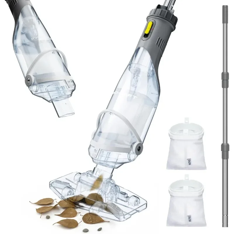 InoKraft Cordless Pool Vacuum Cleaner, Rechargeable, Handheld Pool Vacuum for Above Ground and Inground Pools, Transparent Head
InoKraft Cordless Pool Vacuum Cleaner, Rechargeable, Handheld Pool Vacuum for Above Ground and Inground Pools, Transparent Head