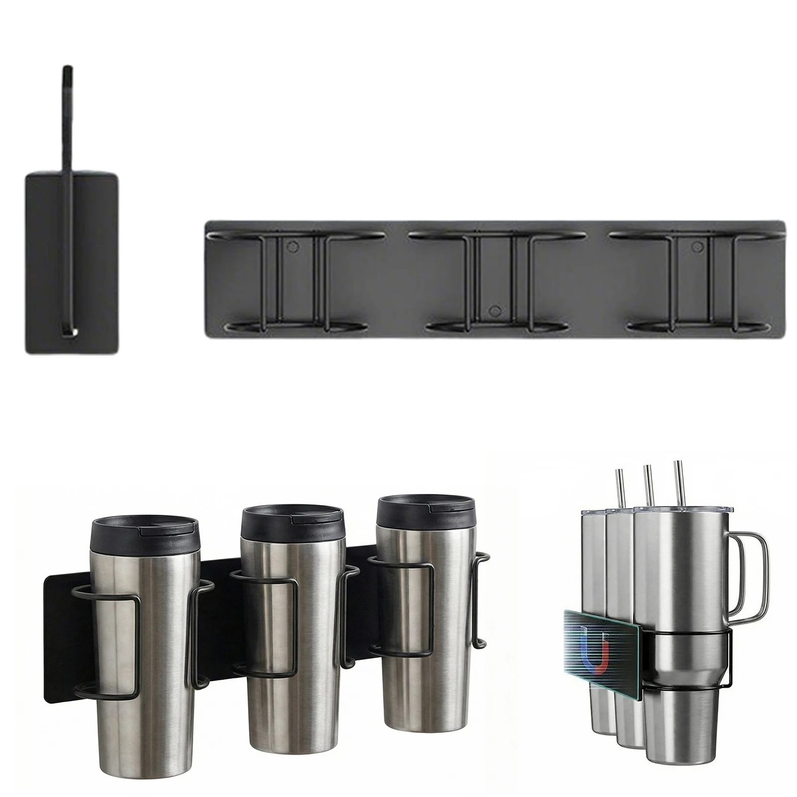 Магнитный органайзер для бутылок с 6 держателями и 6 подставками для крышек, органайзеры и хранилище для кухонной кладовой, для аксессуаров Stanley Cup
Магнитный органайзер для бутылок с 6 держателями и 6 подставками для крышек, органайзеры и хранилище для кухонной кладовой, для аксессуаров Stanley Cup