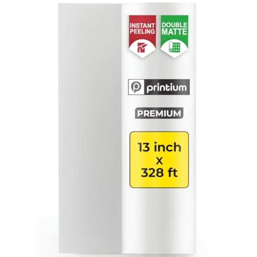 DTF Transfer Film Roll Premium A3+ 13 inch x 328 Feet Double Matte Anti-Static PET Film Instant Hot and Cold Peel Heat Transfer
DTF Transfer Film Roll Premium A3+ 13 inch x 328 Feet Double Matte Anti-Static PET Film Instant Hot and Cold Peel Heat Transfer