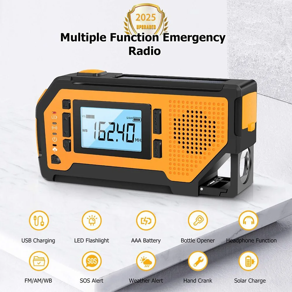Hot Emergency Radio Bluetooth Speaker Portable Outdoor Radio Solar Hand Crank Radio AM/FM Receiver SOS Alarm LED Flashlight
Hot Emergency Radio Bluetooth Speaker Portable Outdoor Radio Solar Hand Crank Radio AM/FM Receiver SOS Alarm LED Flashlight