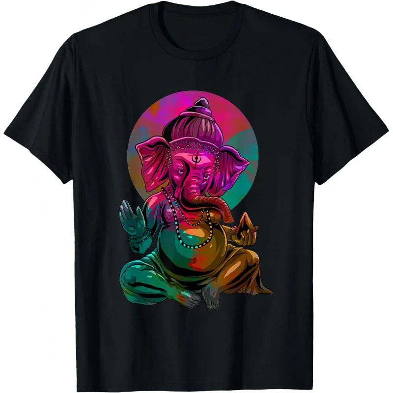 0413 Elephant Om Yoga Ganesha Indian God Ganesh Gift T-Shirt Hindu Mythology print Short Sleeve Graphic clothes All size tops
0413 Elephant Om Yoga Ganesha Indian God Ganesh Gift T-Shirt Hindu Mythology print Short Sleeve Graphic clothes All size tops