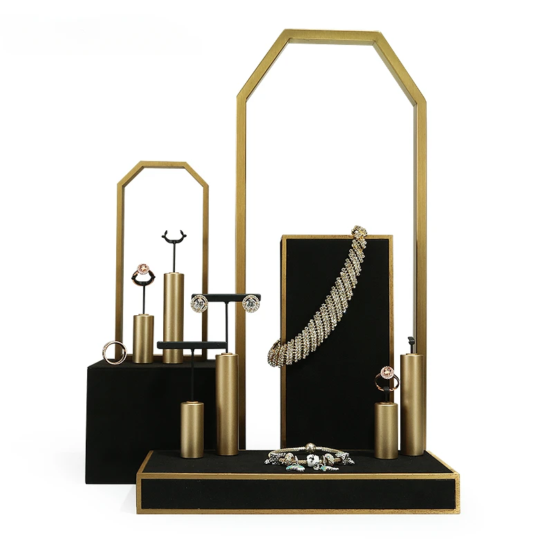 New Metal Microfiber Jewelry Display Props Light Luxury High-end Jewelry Display Stand Ring Earring Jewelry Display Stand
New Metal Microfiber Jewelry Display Props Light Luxury High-end Jewelry Display Stand Ring Earring Jewelry Display Stand