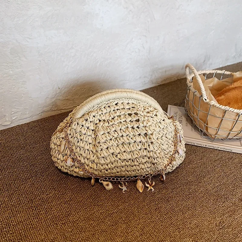 2026 New Exquisite Bohemian Shell Decor Straw Crossbody Bag Summer Vacation Travel Woven Rattan Beach Shoulder Purse for Women
2026 New Exquisite Bohemian Shell Decor Straw Crossbody Bag Summer Vacation Travel Woven Rattan Beach Shoulder Purse for Women