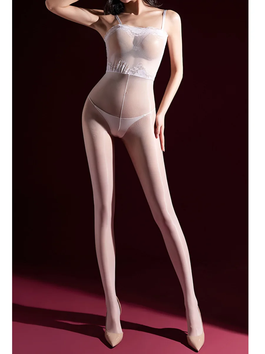 Jelly Lace Strapless Camisole Stockings Glossy Transparent Sexy Black Stockings Open Crotch Bodysuit Corset Jumpsuit Women 71SI
Jelly Lace Strapless Camisole Stockings Glossy Transparent Sexy Black Stockings Open Crotch Bodysuit Corset Jumpsuit Women 71SI
