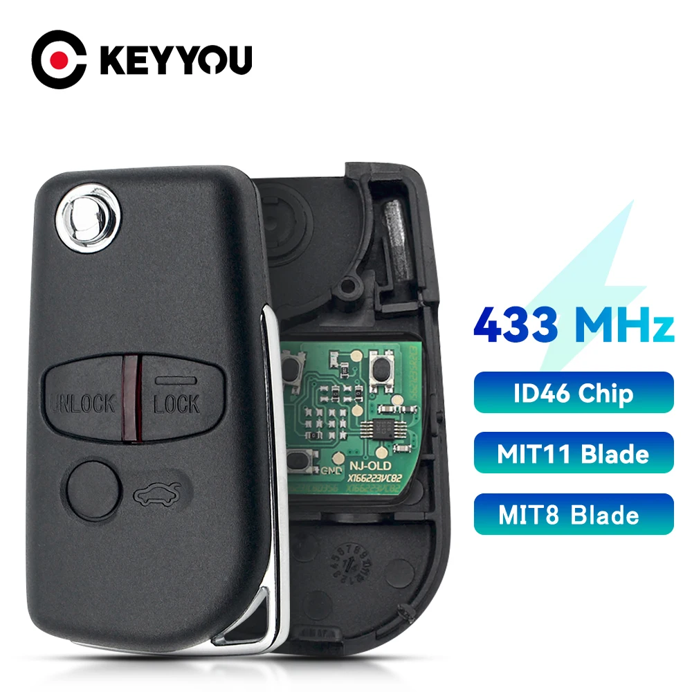 KEYYOU 2/3 кнопки дистанционного ключа 433 МГц ID46 чип для Mitsubishi L200 Shogun Outlander ASX Lancer Triton Lama Pajero Mit11/MIT8
KEYYOU 2/3 кнопки дистанционного ключа 433 МГц ID46 чип для Mitsubishi L200 Shogun Outlander ASX Lancer Triton Lama Pajero Mit11/MIT8