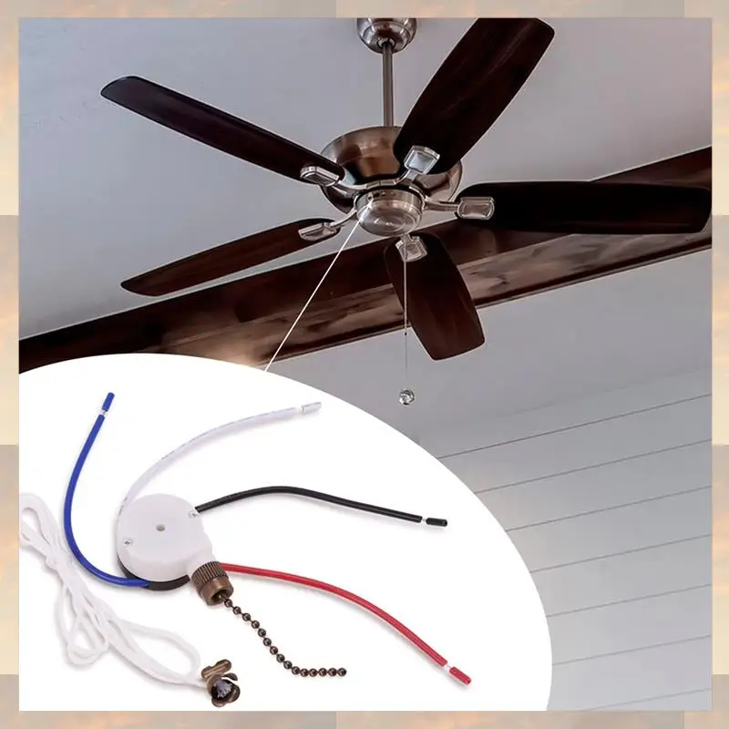 Flash Trend 5X Ceiling Fan Switch Kit 3 Speed 4 Wire, Zipper Speed Control Switch, ZE-208S Pull Wire Switch With Rope Bronze
Flash Trend 5X Ceiling Fan Switch Kit 3 Speed 4 Wire, Zipper Speed Control Switch, ZE-208S Pull Wire Switch With Rope Bronze