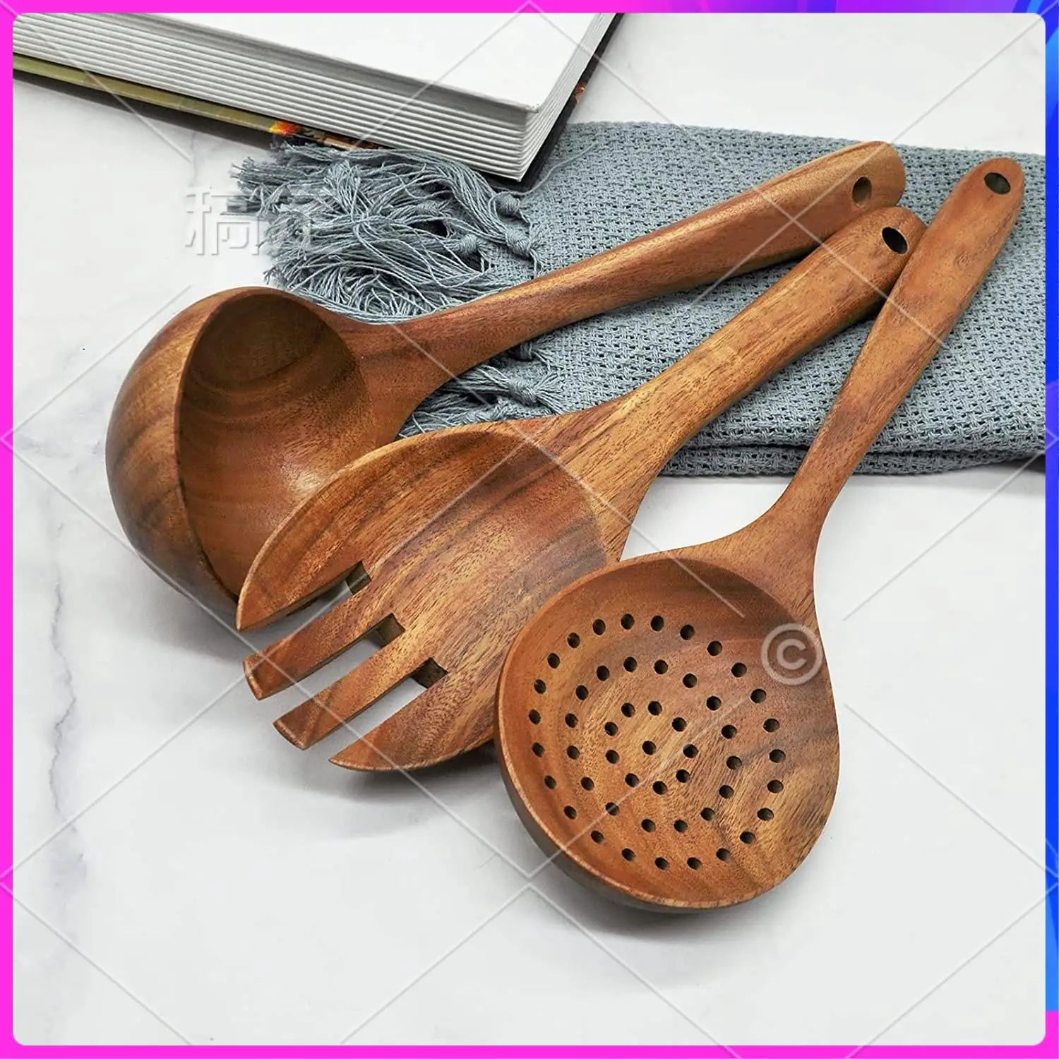 NEW-Wooden Spoons For Cooking,Wooden Cooking Utensils 6Pcs Wooden Kitchen Utensil Set Wooden Utensils For Cooking
NEW-Wooden Spoons For Cooking,Wooden Cooking Utensils 6Pcs Wooden Kitchen Utensil Set Wooden Utensils For Cooking