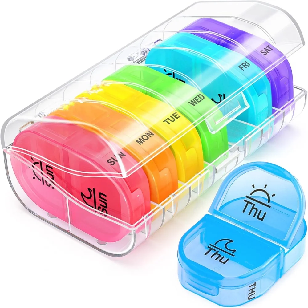 Weekly Portable Travel Pill Cases Box 7 Days Organizer Pills Container Storage Tablets Vitamins Medicine Fish Oils Pills Box
Weekly Portable Travel Pill Cases Box 7 Days Organizer Pills Container Storage Tablets Vitamins Medicine Fish Oils Pills Box