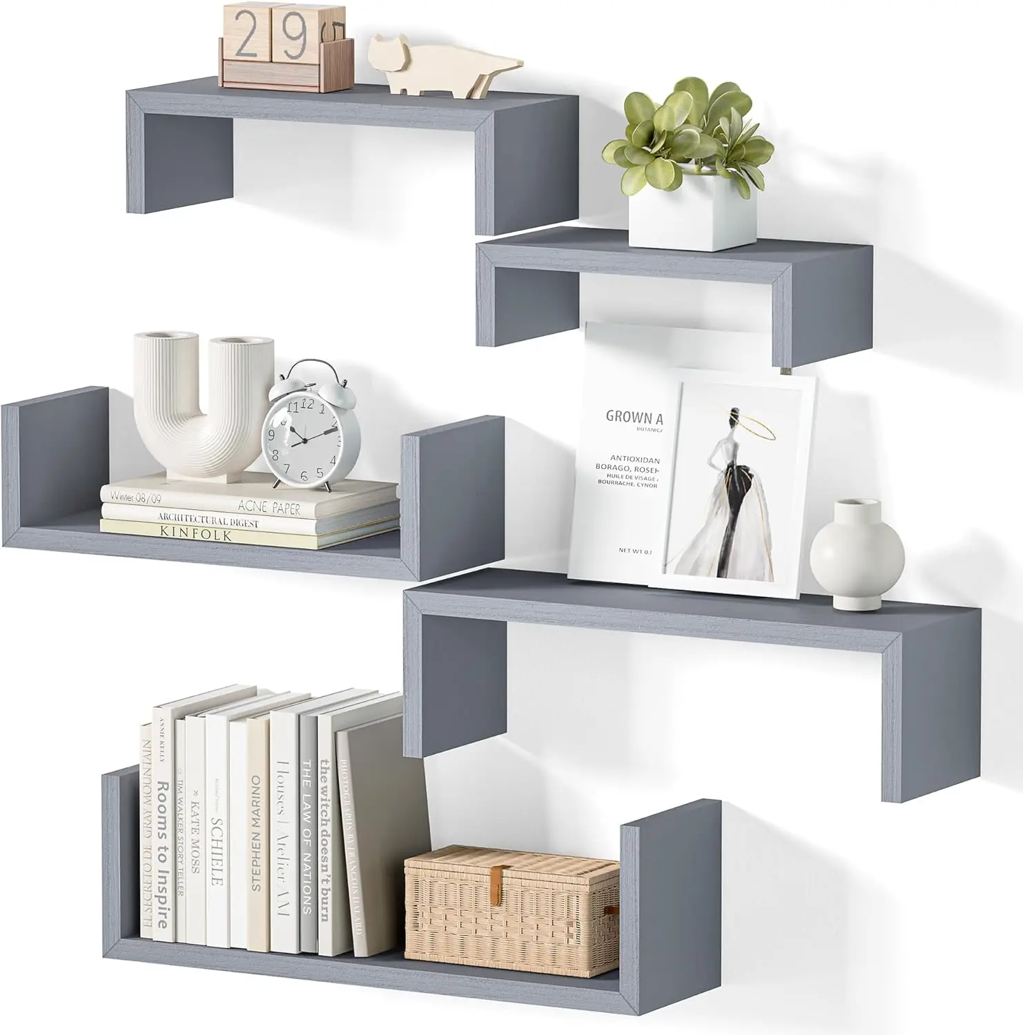 Floating Shelves for Wall, Wall Shelves for Bathroom, Bedroom, Living Room, Kitchen, Office, Wood Shelves for Home Deco
Floating Shelves for Wall, Wall Shelves for Bathroom, Bedroom, Living Room, Kitchen, Office, Wood Shelves for Home Deco