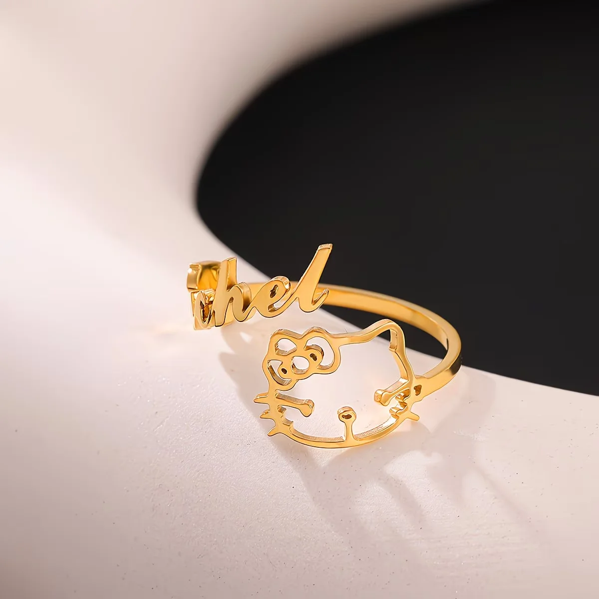Stainless Steel Hello Kitty Custom Name Ring For Women Men Trend Sanrio Cute Anime Personalized Jewelry Gift Waterproof Birthday
Stainless Steel Hello Kitty Custom Name Ring For Women Men Trend Sanrio Cute Anime Personalized Jewelry Gift Waterproof Birthday