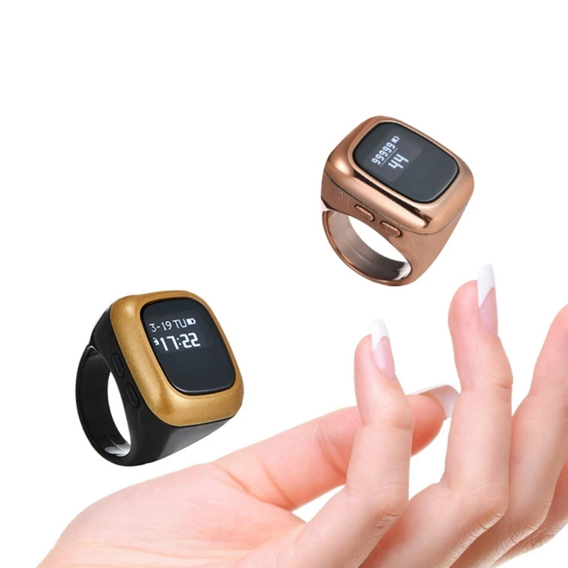 Waterproof Prayer Reminder Tally Counter Finger Ring Digital Time Reminder OLED Display Screen for Muslims
Waterproof Prayer Reminder Tally Counter Finger Ring Digital Time Reminder OLED Display Screen for Muslims